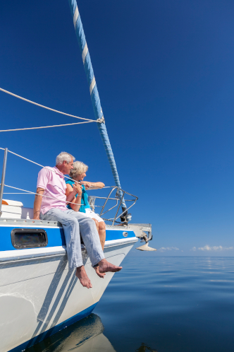 Senior Couple on Retirement Boat